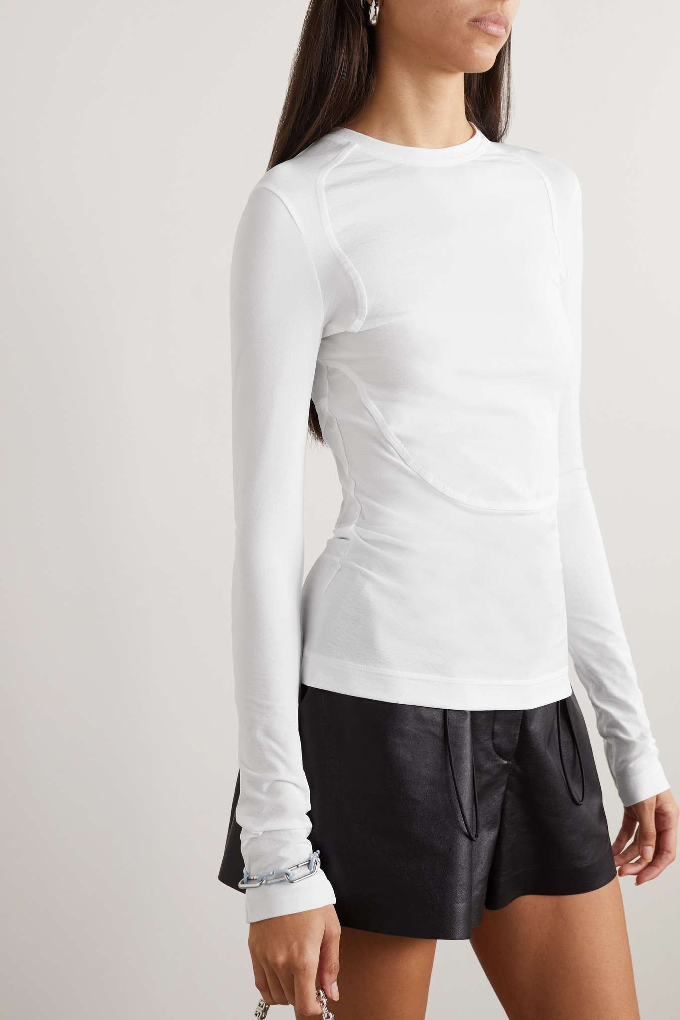 Givenchy o1y0925 Crewneck T-Shirt in White Size S / US 4 / IT 40 - 2 Thumbnail