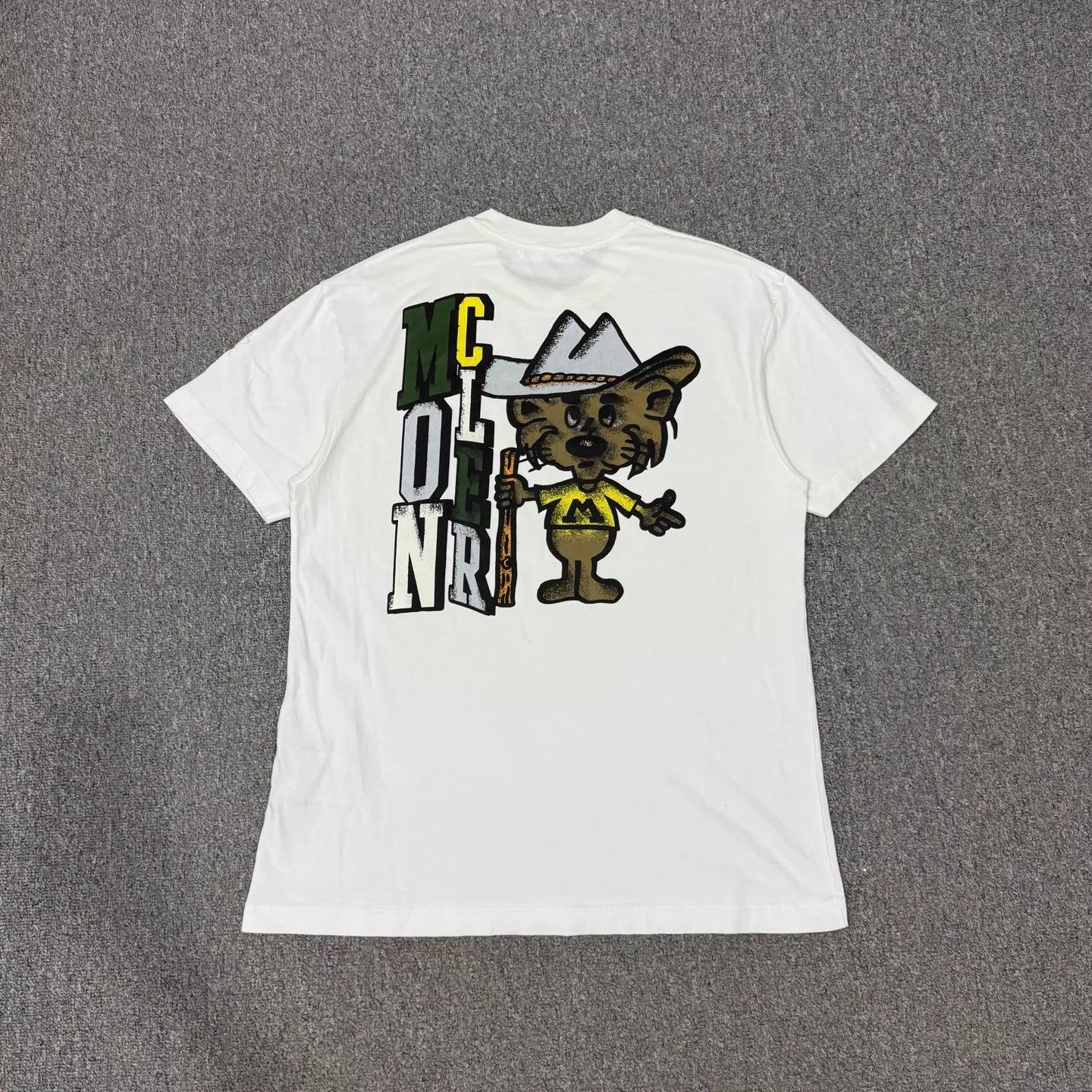 Moncler Moncler White Sleeve Patch Cartoon Print Back Logo SS Tee S Size US S / EU 44-46 / 1 - 2 Thumbnail