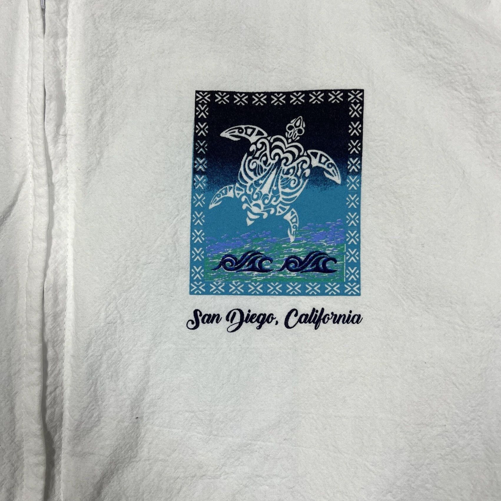 Vintage VINTAGE Mens XL Yacht Club San Diego CA Windbreaker Full Zip Jacket Turtle Print Size US XL / EU 56 / 4 - 6 Thumbnail