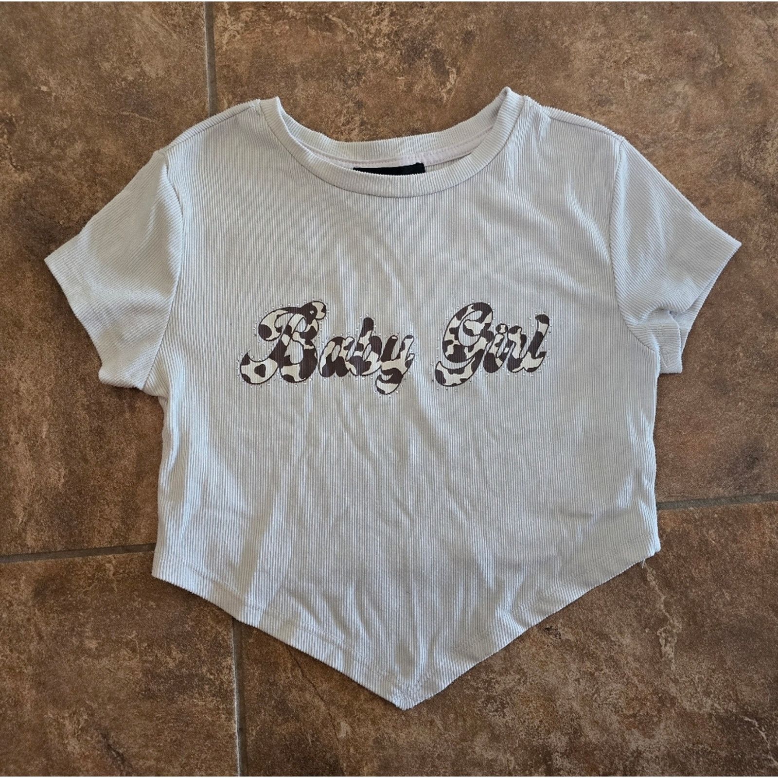 Other Beige | STREETWEAR SOCIETY | Cropped Short Sleeve Size S / US 4 / IT 40 - 1 Thumbnail