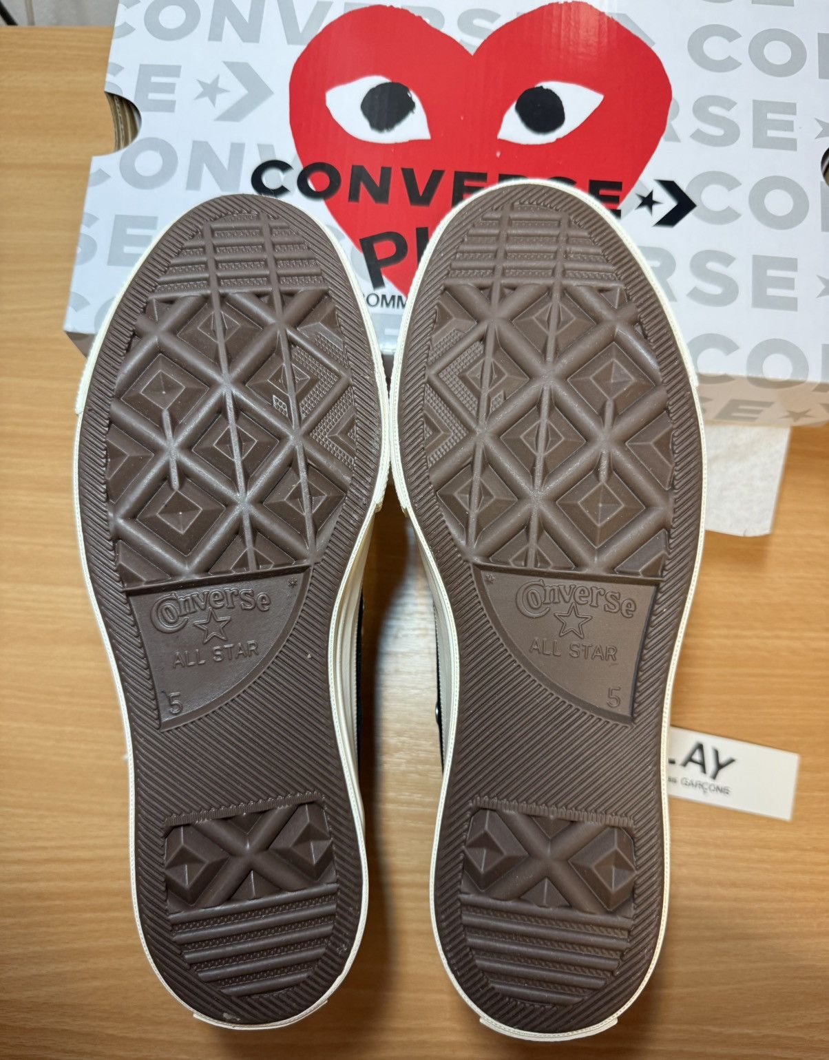 Comme des Garcons PLAY × Converse Converse x Comme des Garçons PLAY Chuck Taylor High Size US 7.5 / IT 37.5 - 3 Thumbnail