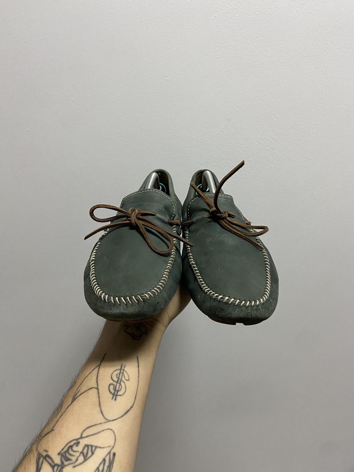 Prada × Vintage Prada Vintage Brown Shoes Sandals Moccasins Luxury Size US 12 / EU 45 - 3 Thumbnail