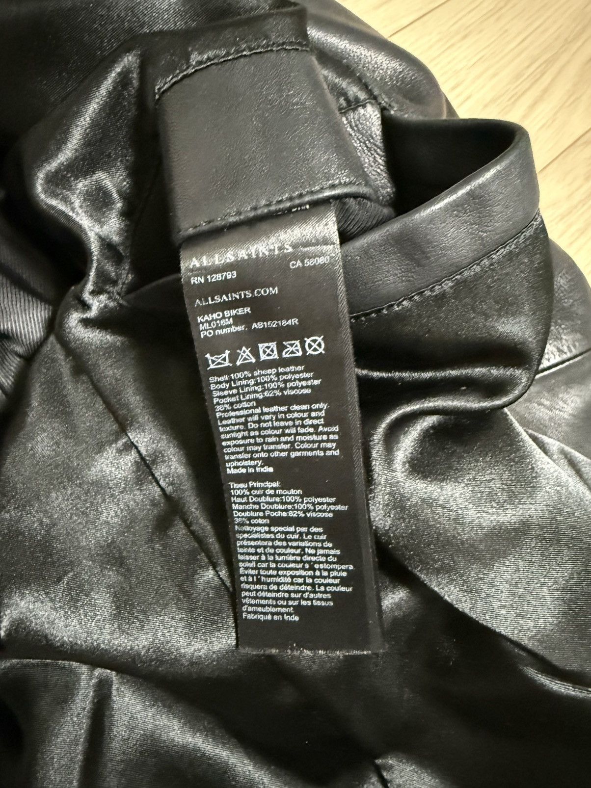 Allsaints AllSaints Kaho Lambskin Biker Jacket M Size US M / EU 48-50 / 2 - 4 Thumbnail