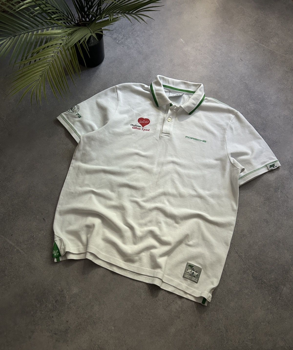 ❗️Rare❗️Porsche Rs 2.7 Collections polos mens white size Xl