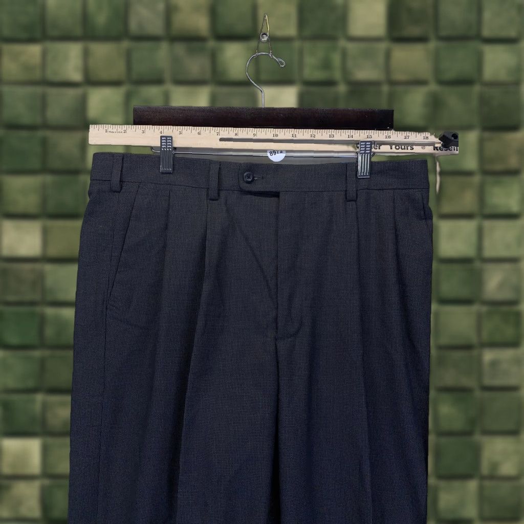 Vintage AXIST Wrinkle Resistant Gray Houndstooth Mens Dress Pants 36x30 NWT-8972 Size US 36 / EU 52 - 1 Thumbnail