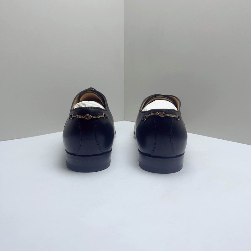 Gucci Gucci Leather Lace-Up Casual Shoes for Men - Size US 8 / EU 41 - 3 Thumbnail
