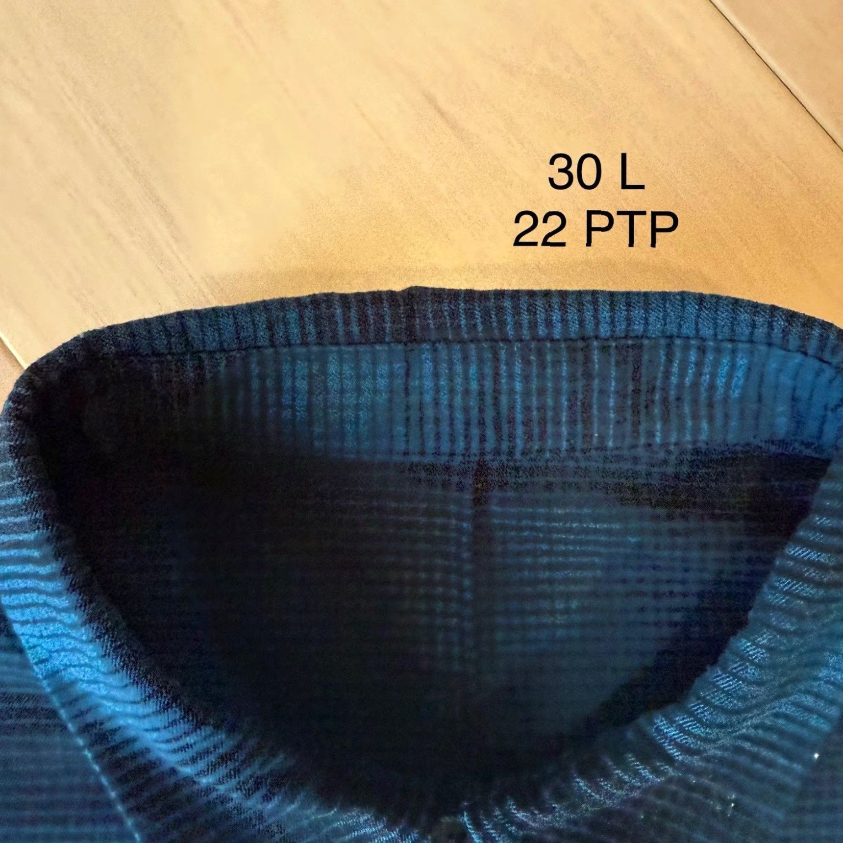 Lululemon Lululemon Mason Peak Flannel Button-Down Shirt L Blue Black Workwear Regular Long Sleeve Collar-Down Cotton Vintage No Mens ABC Size US L / EU 52-54 / 3 - 6 Thumbnail