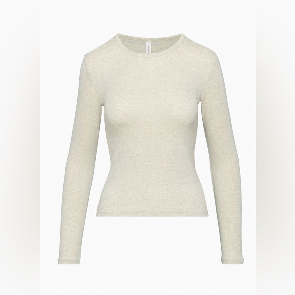 Other Babaton 100% Cashmere Cream Crewneck Fine Knit Sweater XS Size XS / US 0-2 / IT 36-38 - 1 Thumbnail