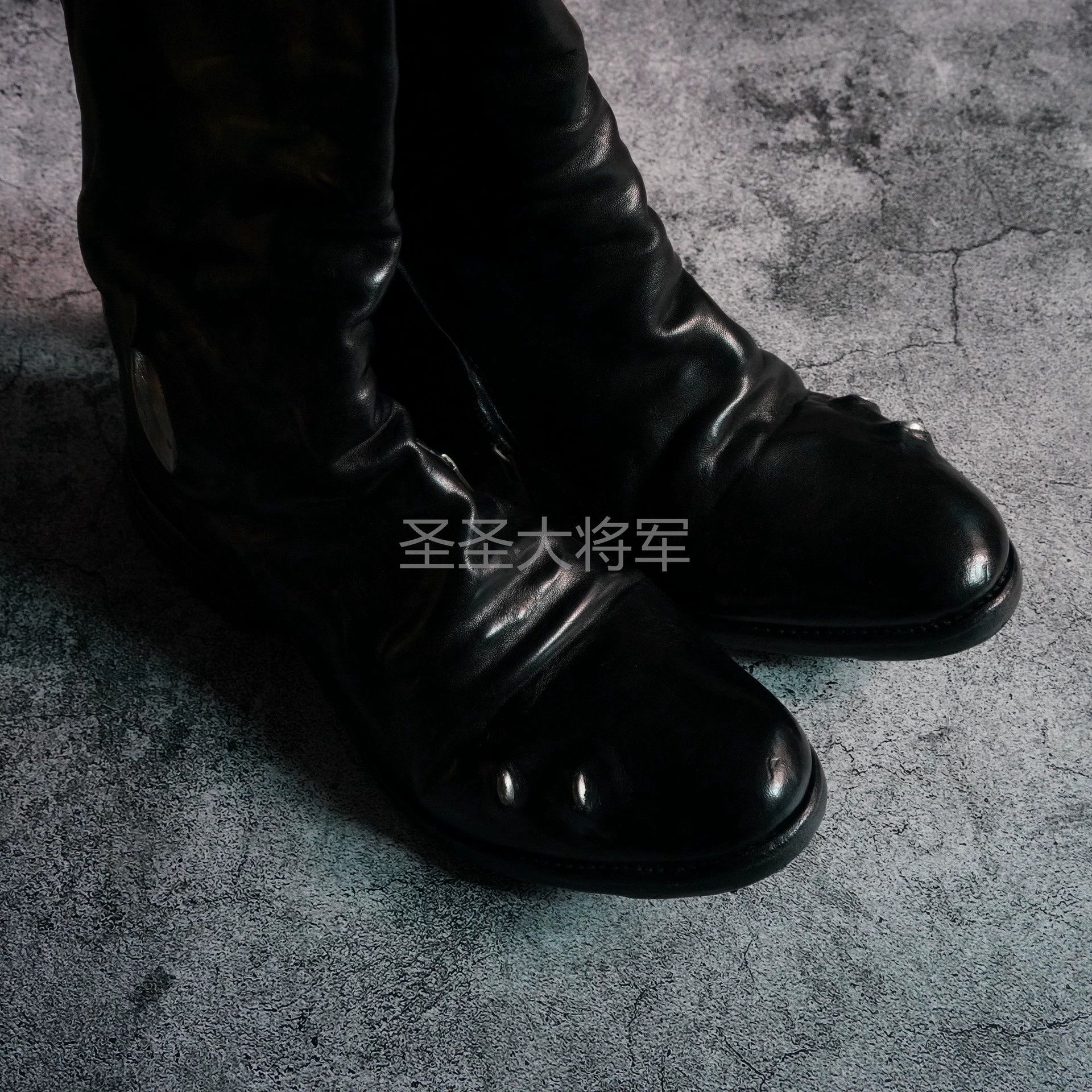 Carol Christian Poell CCP 2687P Black Horsehide Cutout Boots Size US 6 / EU 39 - 5 Thumbnail