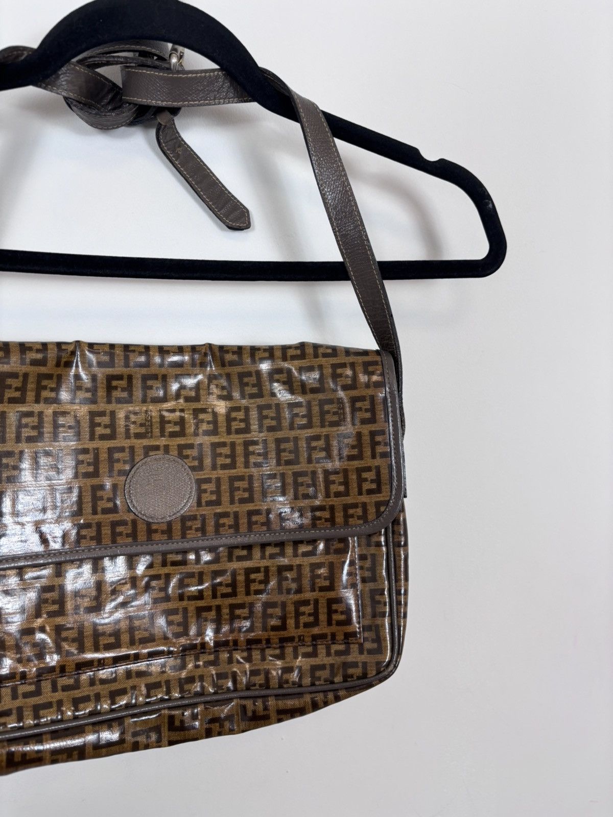 Fendi Vintage Fendi Zucchino Orange Brown Monogram Shoulder Bag Size ONE SIZE - 4 Thumbnail