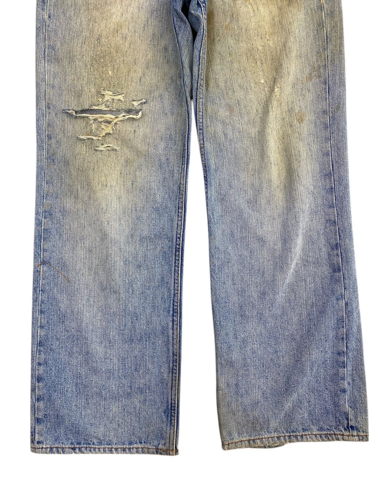 Japanese Brand Japanese Brand Dirty Mud Wash Style Ripped Jeans Size US 33 - 9 Thumbnail