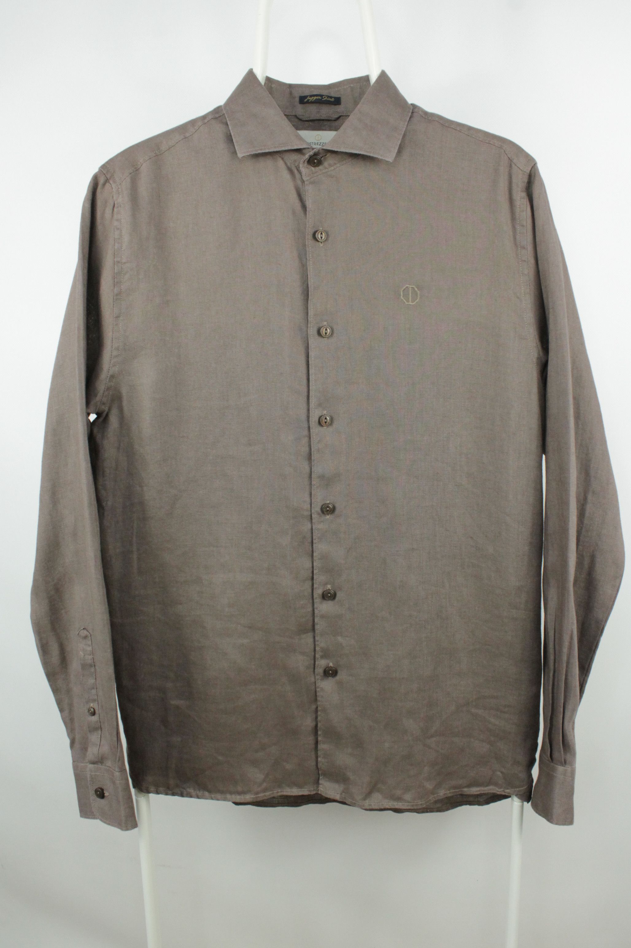 Other Dstrezzed Jagger Brown Linen Casual Shirt Men's Size US S / EU 44-46 / 1 - 1 Thumbnail