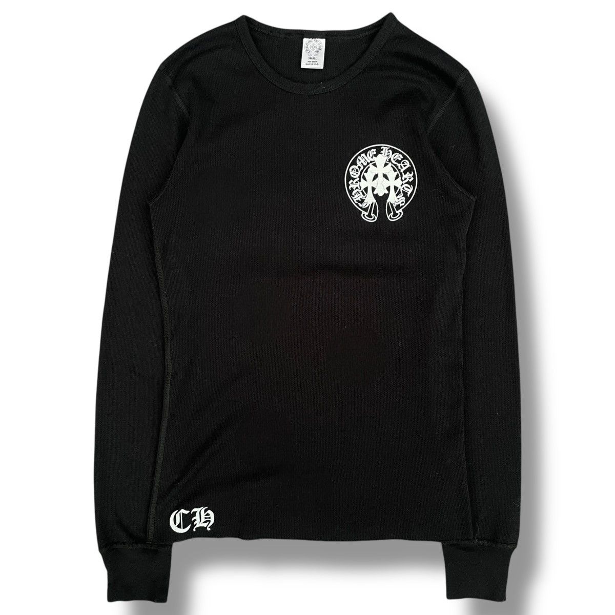 Chrome Hearts RARE Chrome Hearts 2010s Triple Cemetery Cross Thermal L/S Size US S / EU 44-46 / 1 - 1 Thumbnail