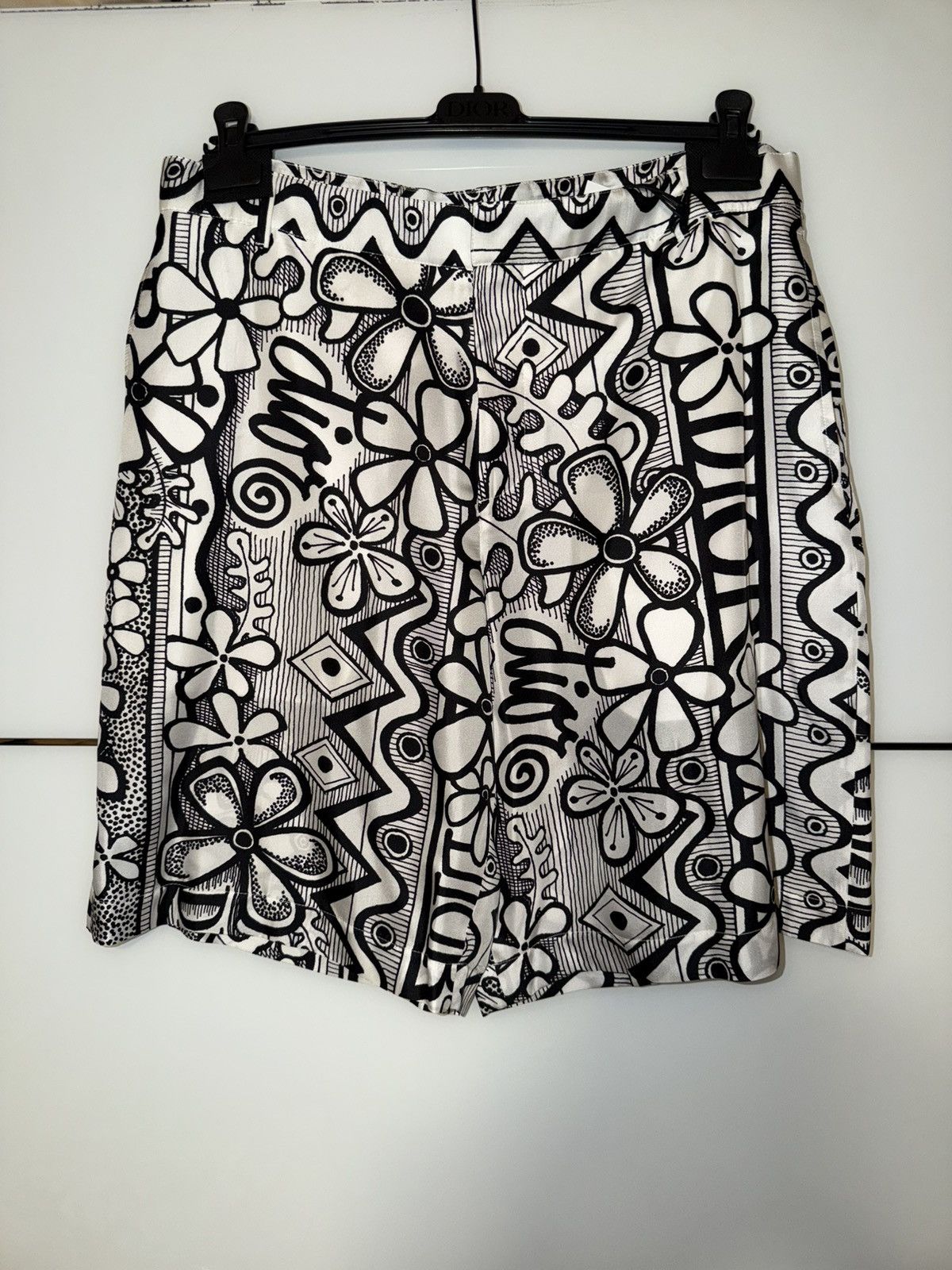 Dior × Stussy Dior Silk Shorts Size US 38 / EU 54 - 1 Thumbnail