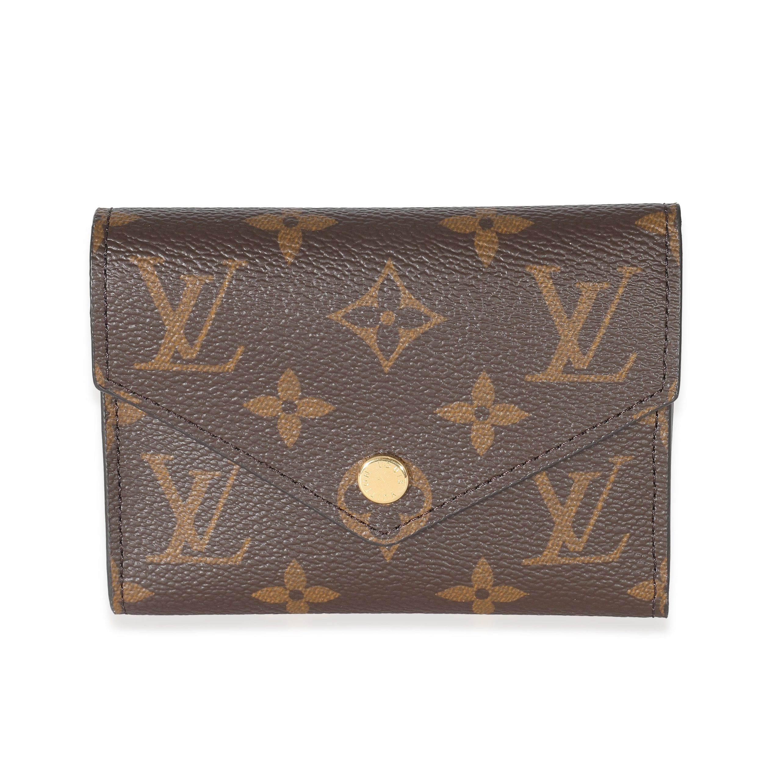 image of Louis Vuitton Monogram Canvas Victorine Wallet in Brown, Women's