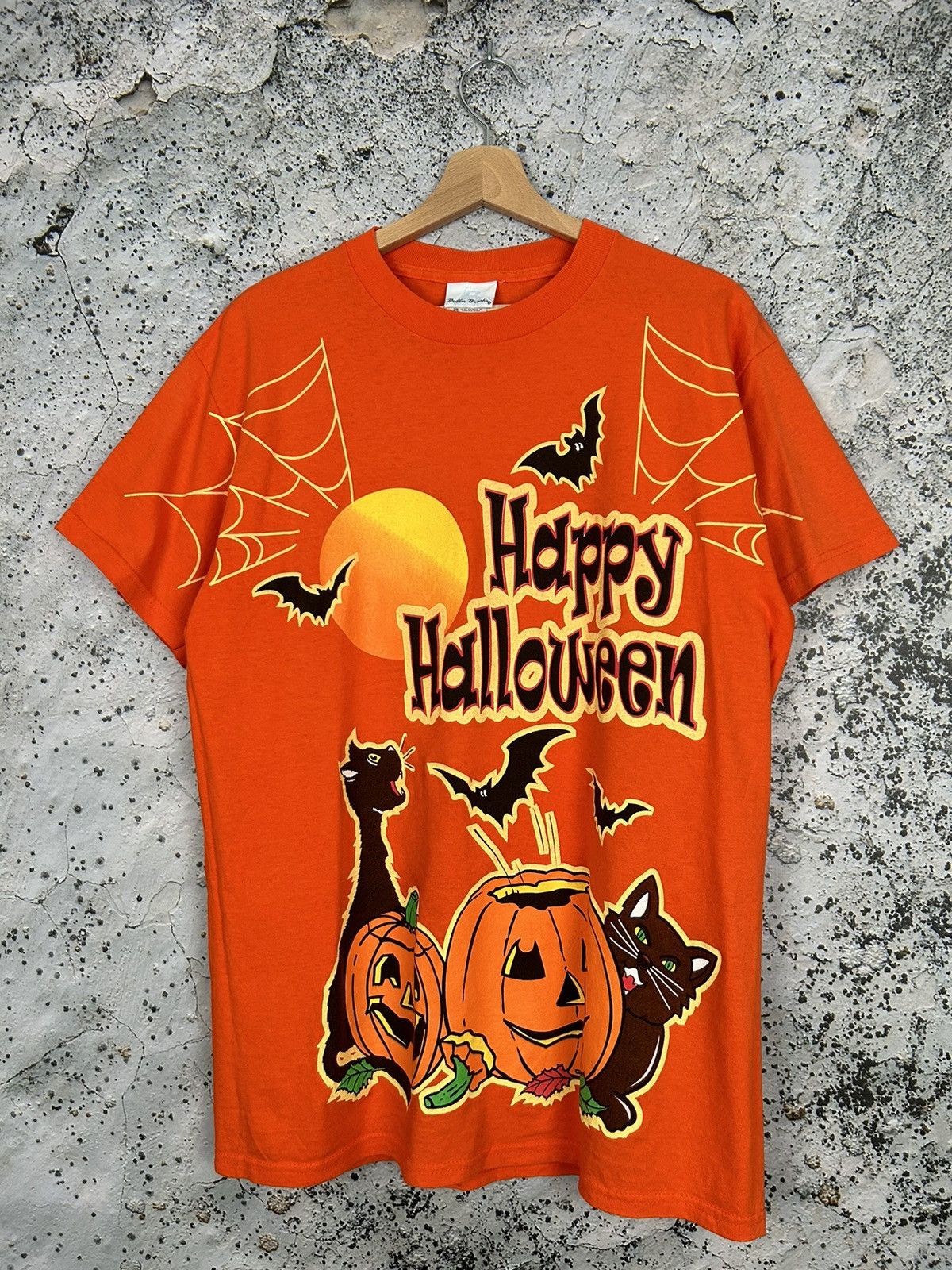 Vintage Vintage Happy Halloween Horror Graphic Tee Y2K 90s Size US M / EU 48-50 / 2 - 1 Thumbnail