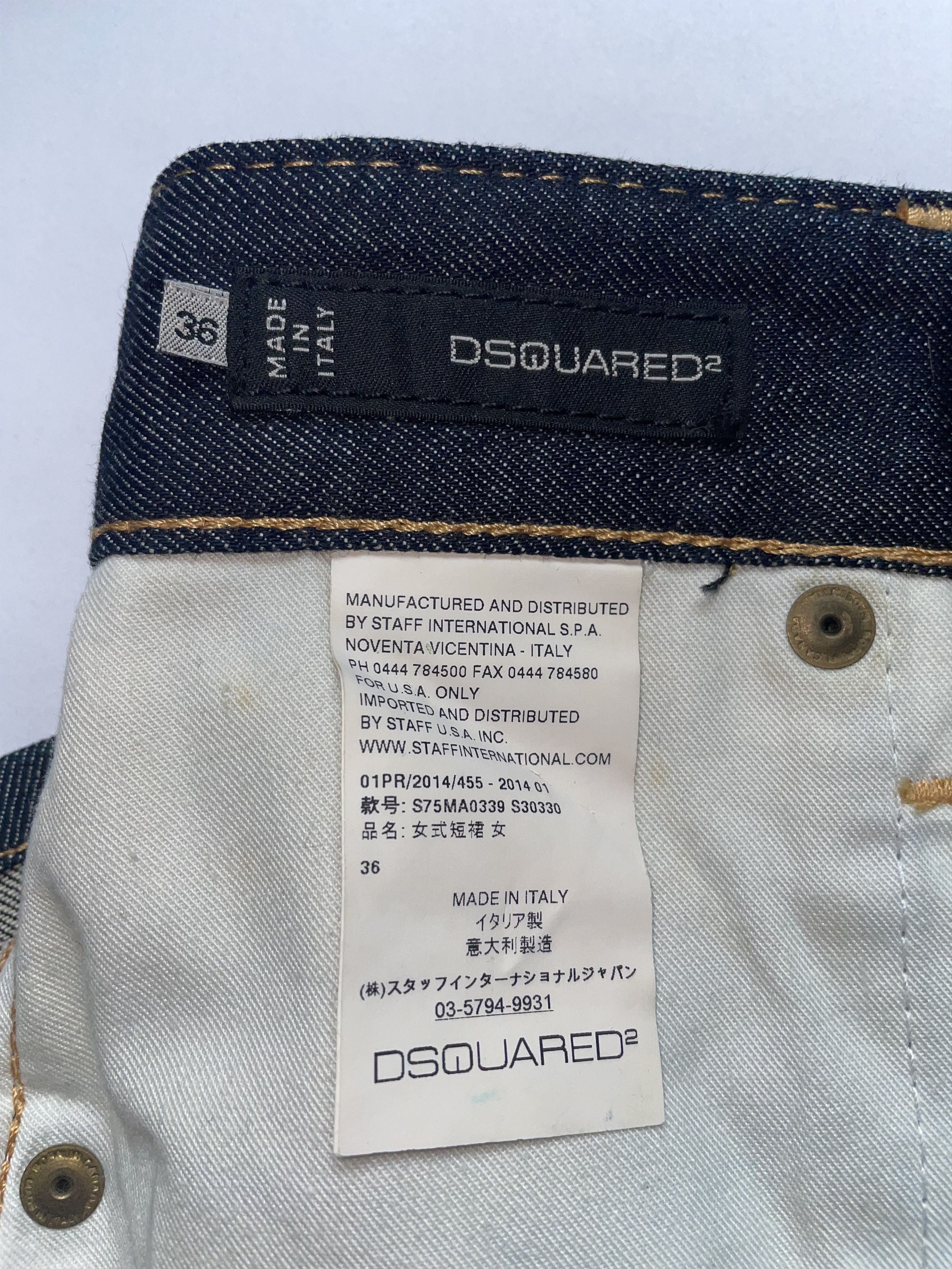 Blue Denim Jean Mid-length Skirt - Size EU36 UK4 2XSmall