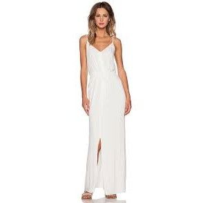 Paige Lyssa White Maxi Dress