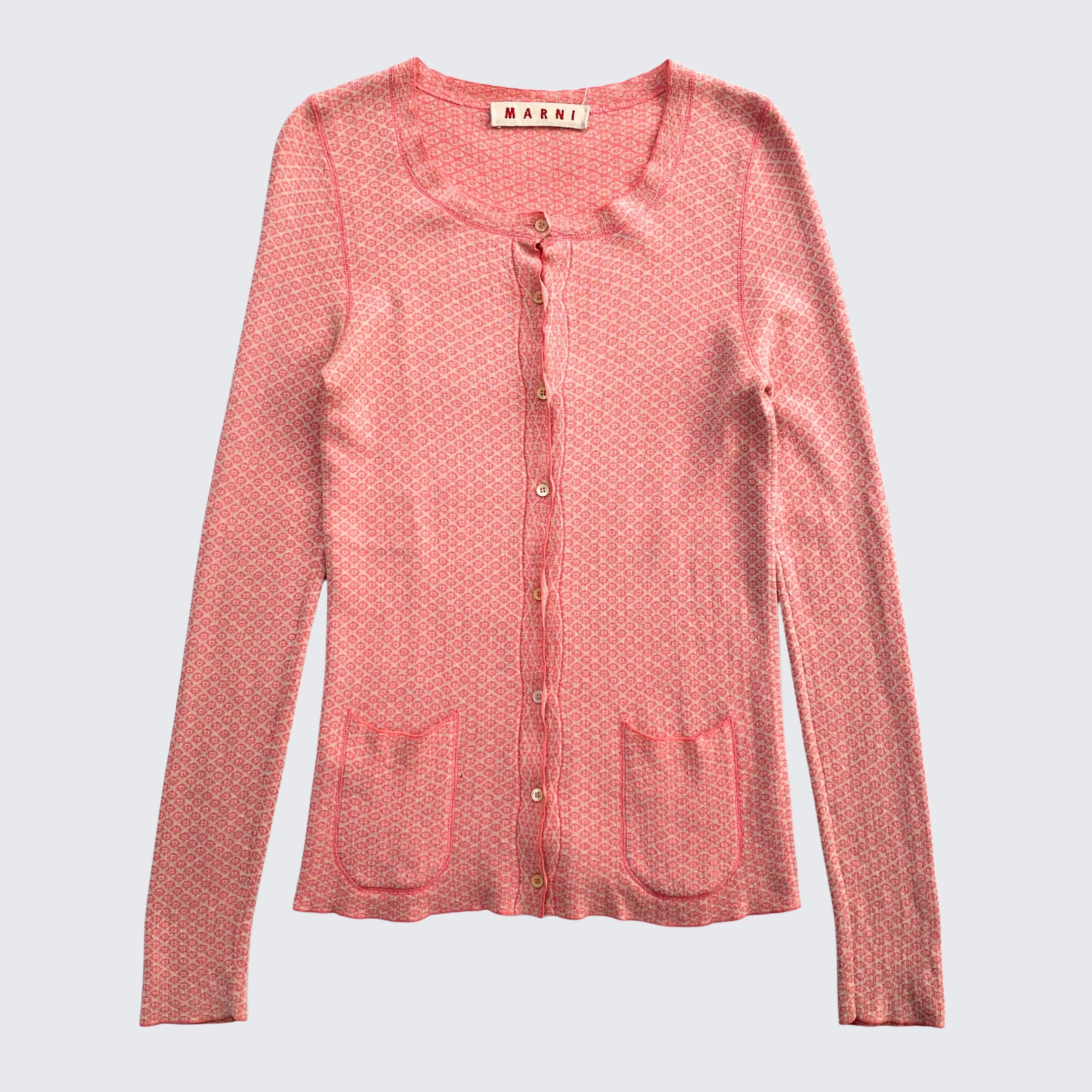 Marni Vintage 1980/90s Marni Italy Womens Knit Cardigan Size M / US 6-8 / IT 42-44 - 1 Thumbnail