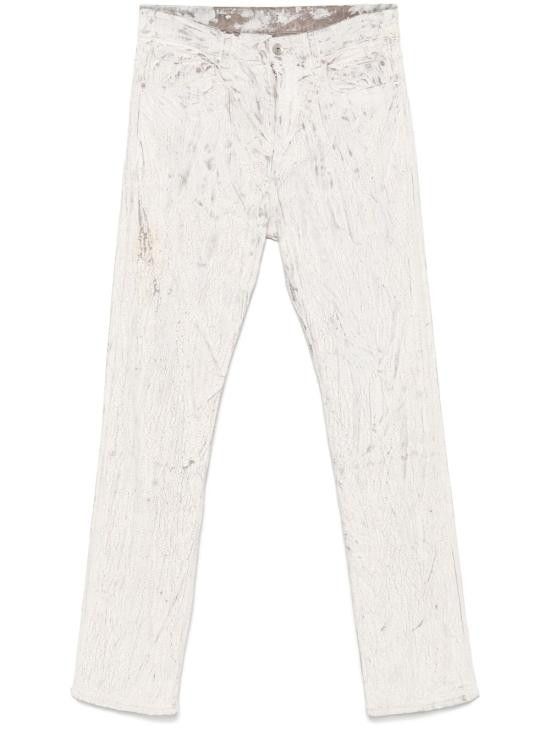 RICK OWENS Men Straight Pants RR01E5308 SMMC11 White