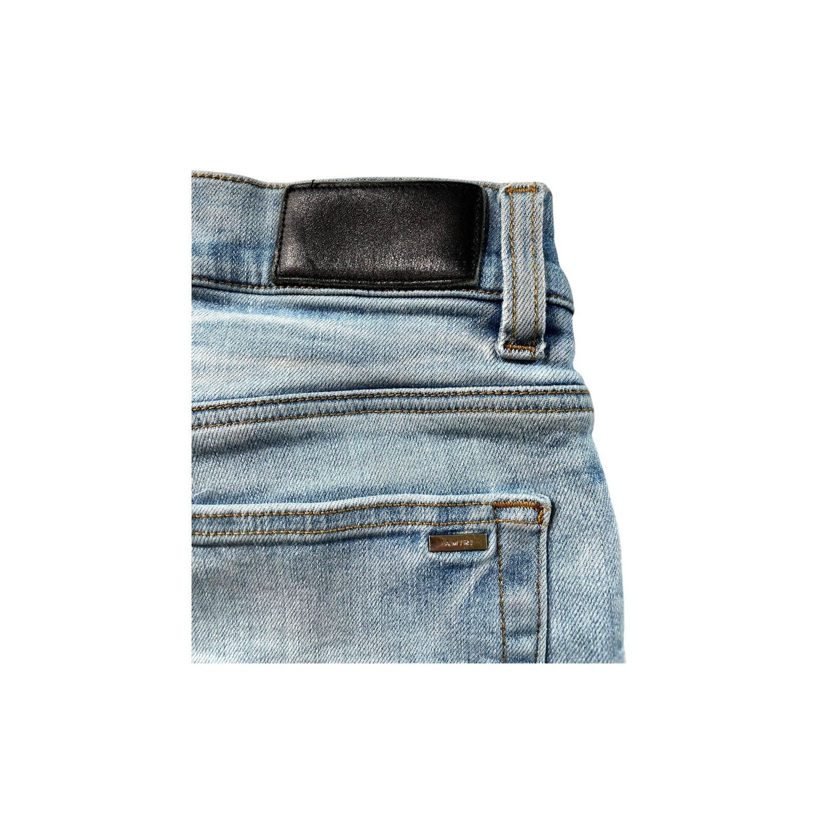 Amiri Amiri "Shotgun" Light Wash Jeans Size US 32 / EU 48 - 3 Thumbnail