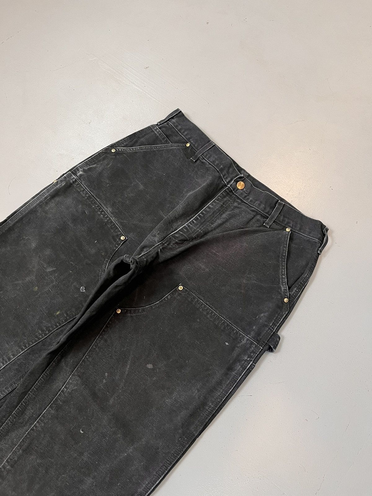 image of Vintage Carhartt B01 Blk Double Knee Denim in Black, Men's (Size 36)