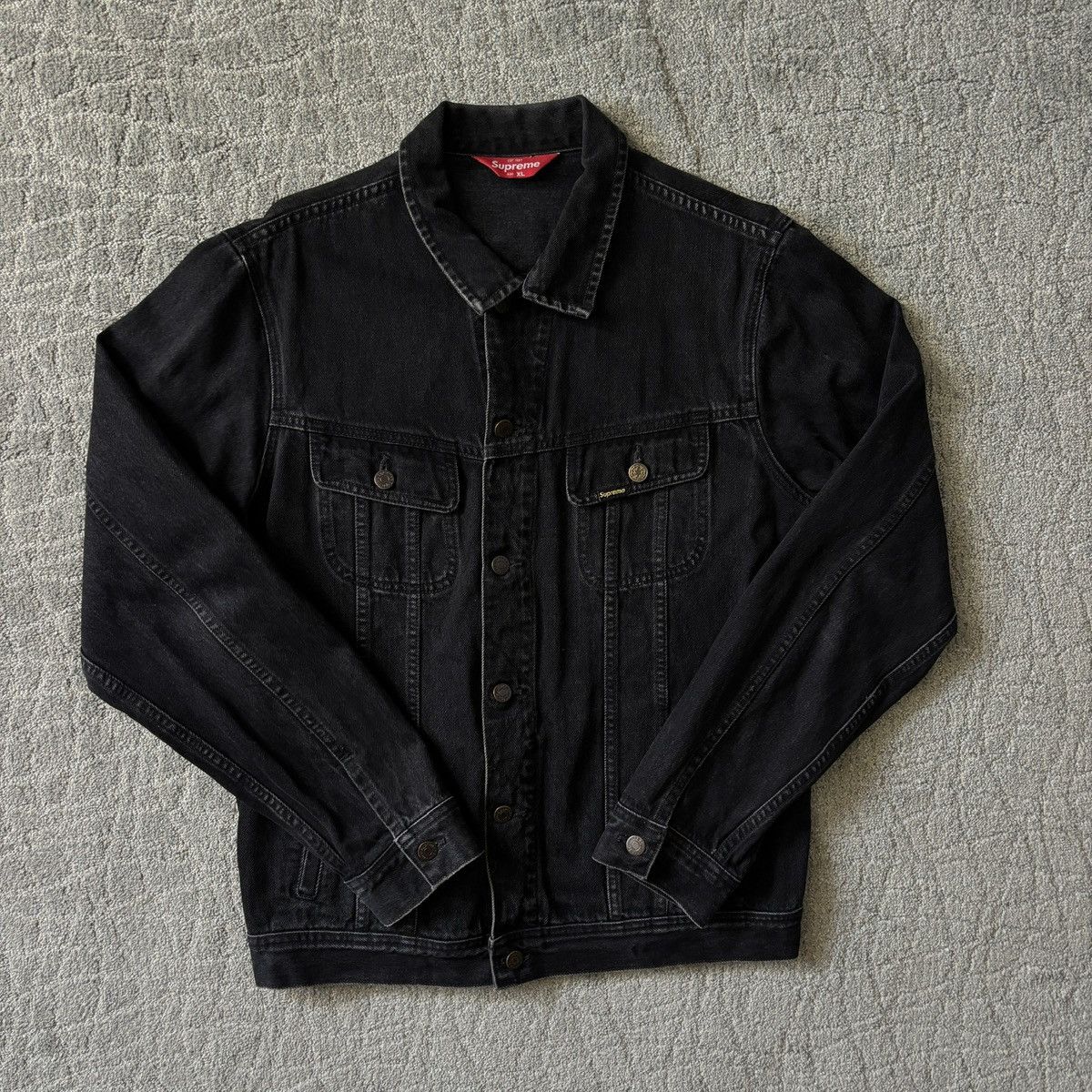 Playboy × Supreme Supreme x Playboy Button Up Denim Jean Jacket Black/ White Size US XL / EU 56 / 4 - 2 Thumbnail