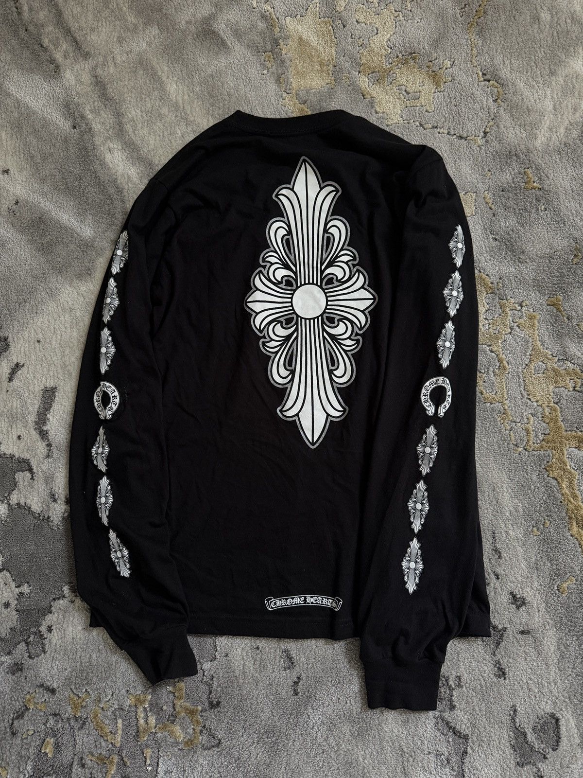 Chrome Hearts Chrome Hearts Floral Cross Long Sleeve T Shirt Size US M / EU 48-50 / 2 - 1 Thumbnail