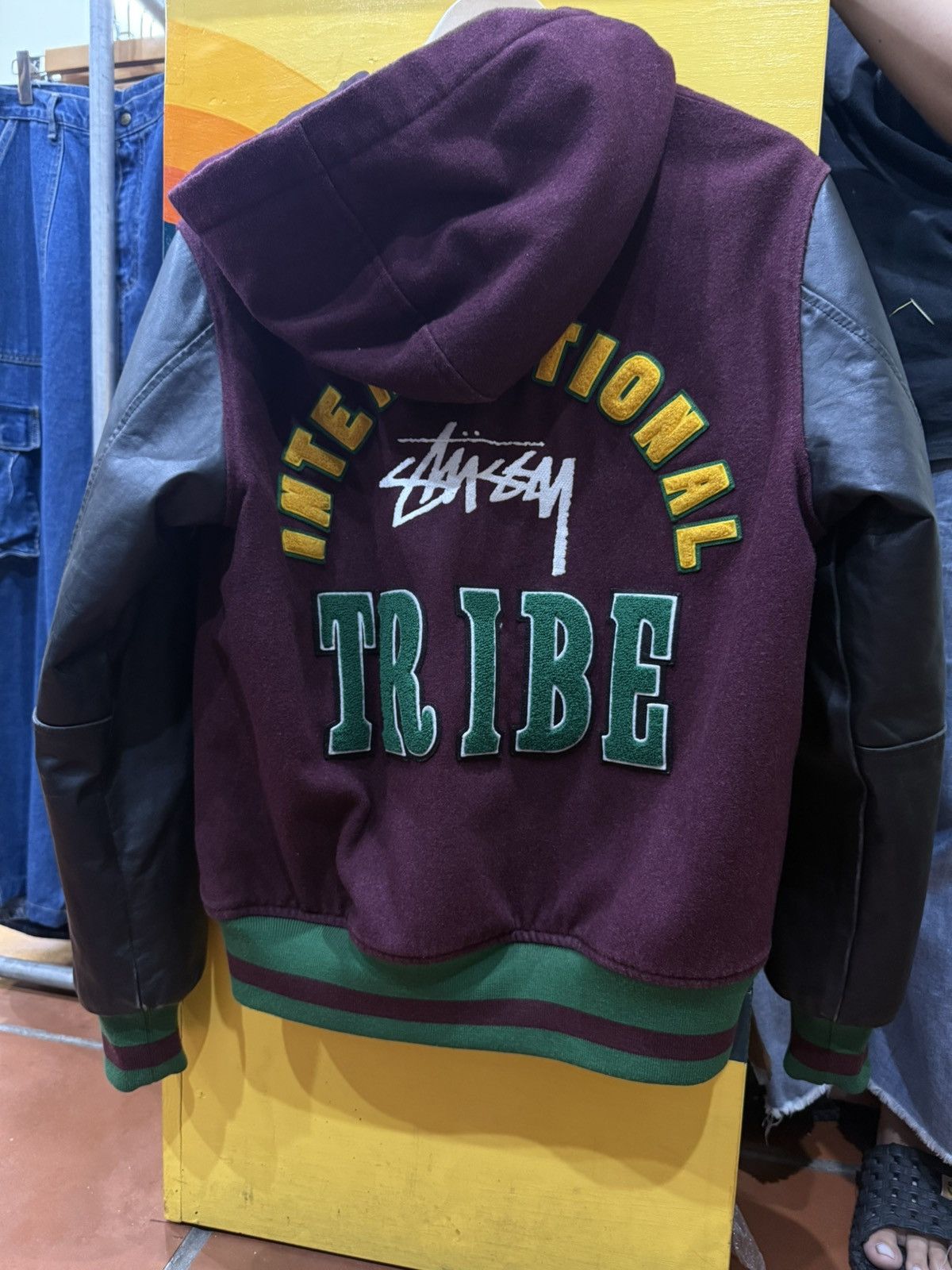 Stussy 90’s STUSSY INTERNATIONAL TRIBE RARE LEATHER VINTAGE JACKET Size US M / EU 48-50 / 2 - 10 Thumbnail