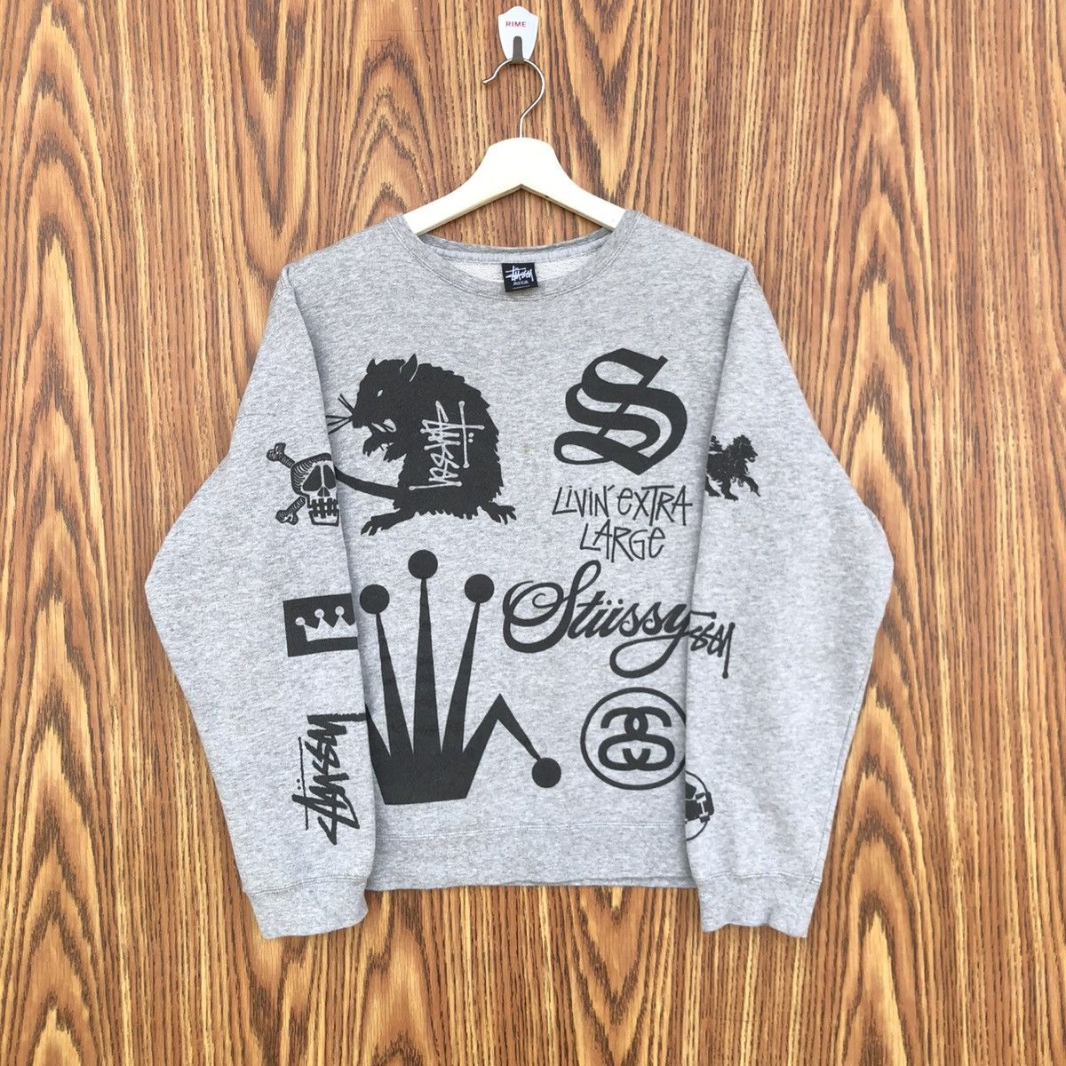 Stussy Vintage Stussy Crown Collage 8 Ball Crewneck Sweatshirt Size US M / EU 48-50 / 2 - 4 Thumbnail