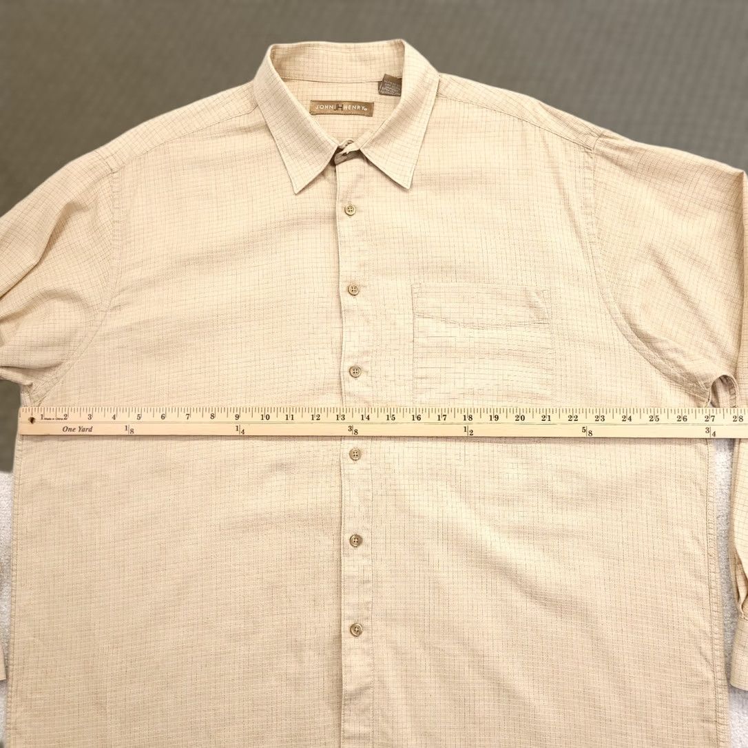 Vintage John Henry Button Up Shirt Mens XL Long Sleeve Plaid Size US XL / EU 56 / 4 - 1 Thumbnail