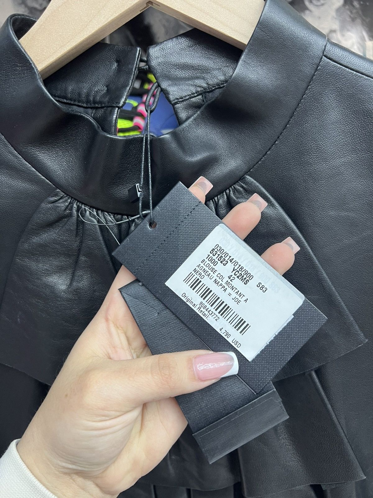 Saint Laurent Paris Saint Laurent Leather Blouse Size S / US 4 / IT 40 - 5 Thumbnail