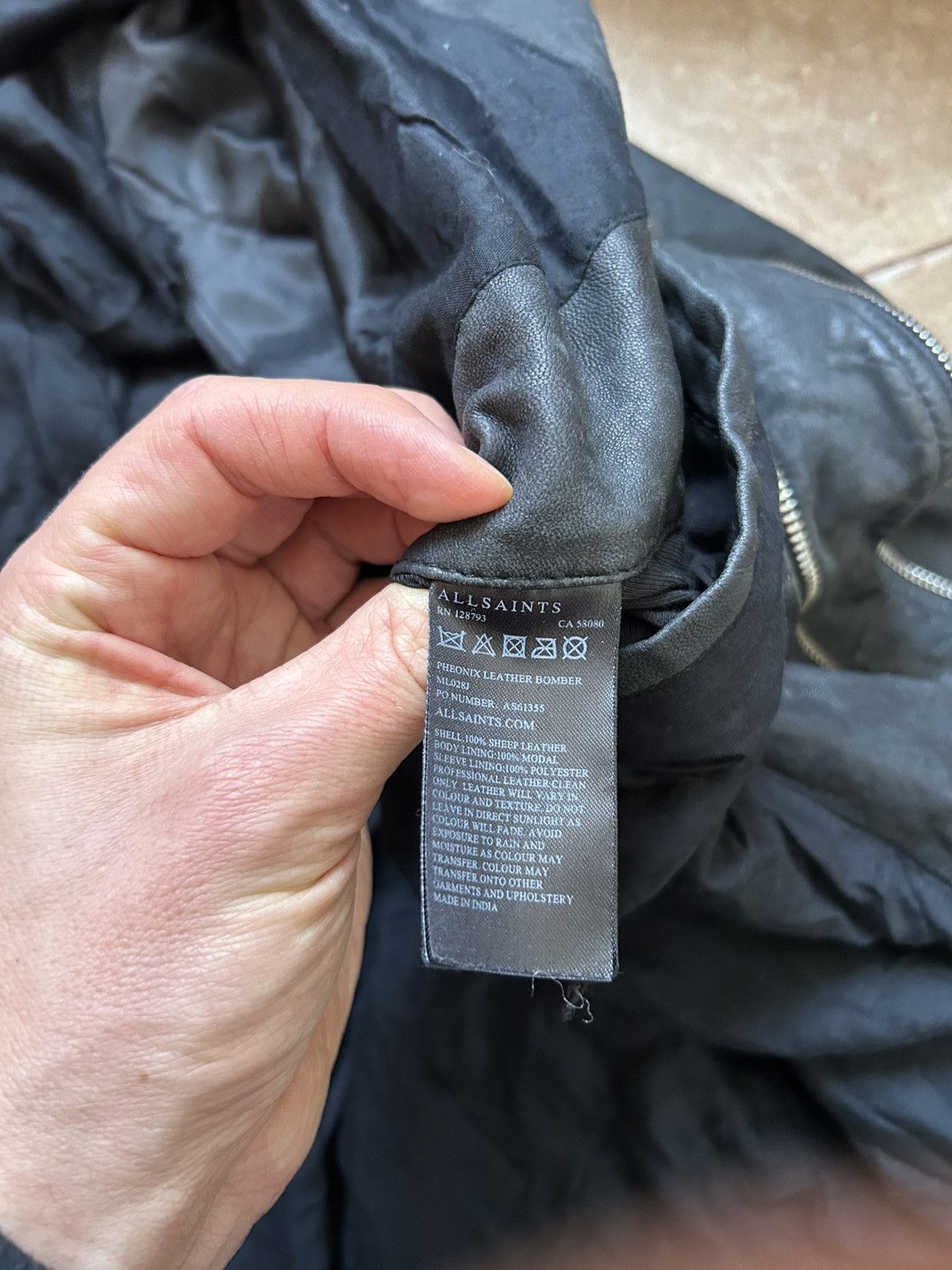 Allsaints All Saints Leather Jacket Biker Black Size US L / EU 52-54 / 3 - 7 Thumbnail
