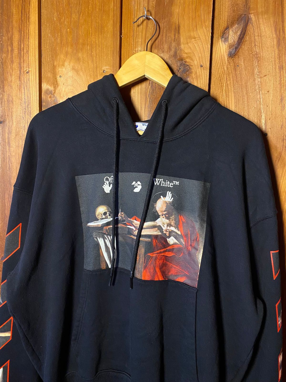 Off-White OFF-WHITE Caravaggio Diag Sleeve Hoodie Size US S / EU 44-46 / 1 - 5 Thumbnail