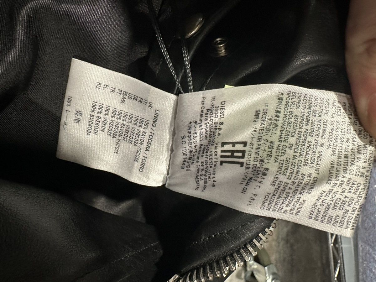 Diesel Black Gold Diesel Black Gold Loragraph Leather Jacket with Graffiti Size US M / EU 48-50 / 2 - 5 Thumbnail