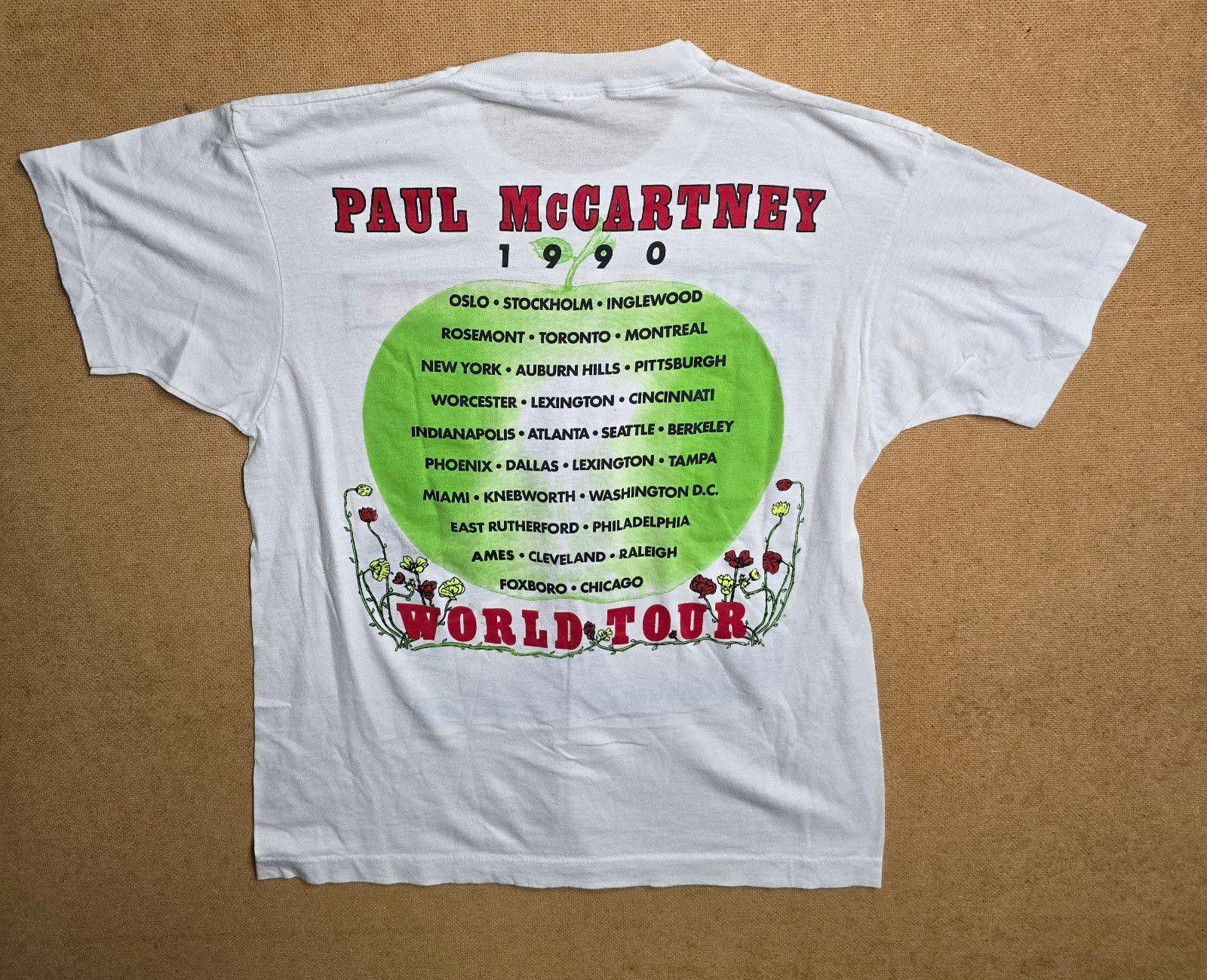 Gildan 1990 Paul McCartney Flowers In The Dirt World Tour Tee L Size US L / EU 52-54 / 3 - 2 Thumbnail