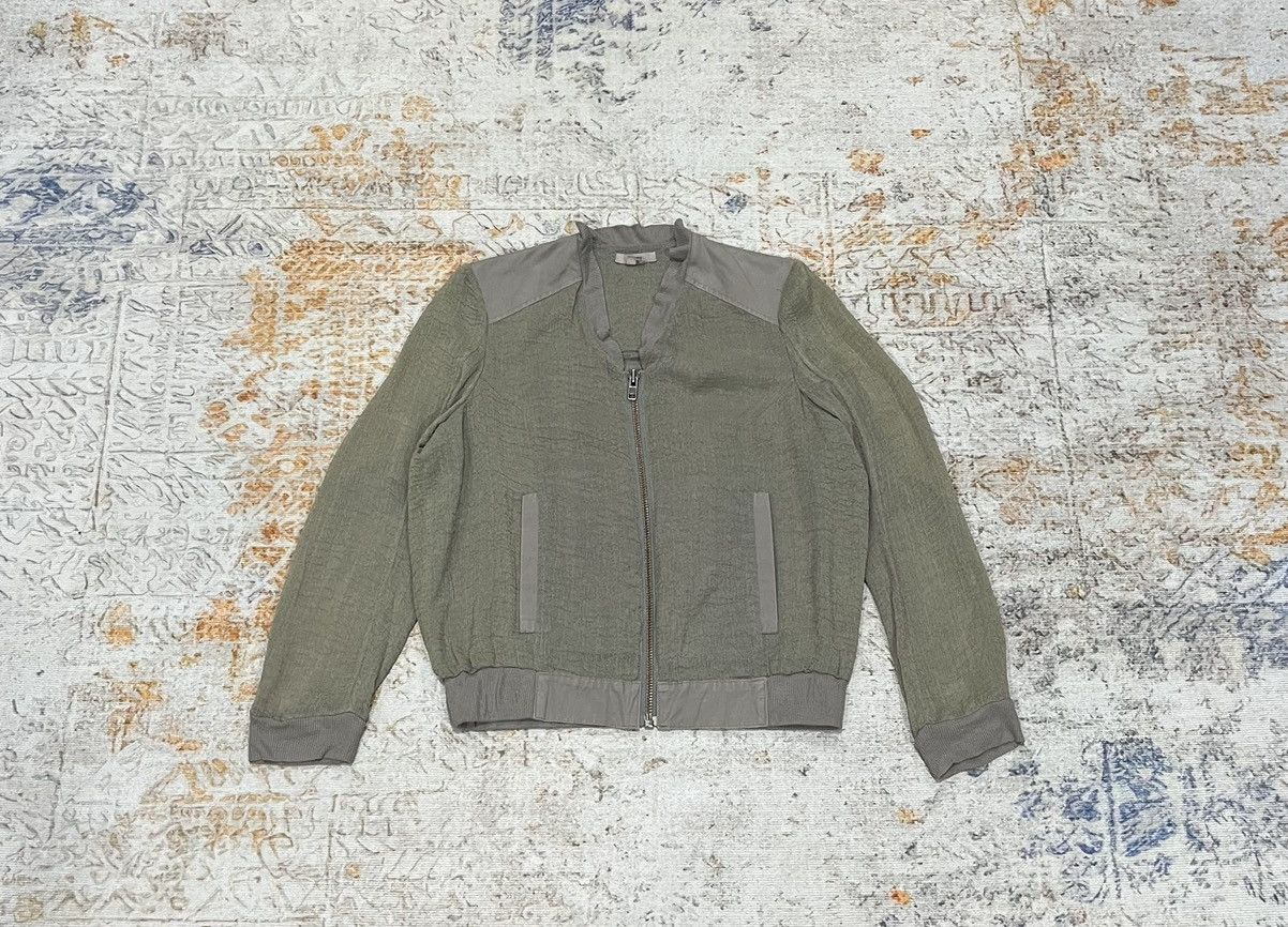 Helmut Lang 🛎️Need gone🛎️ Helmut Lang Concrete Raw Grey Bomber Jacket Size US S / EU 44-46 / 1 - 1 Thumbnail