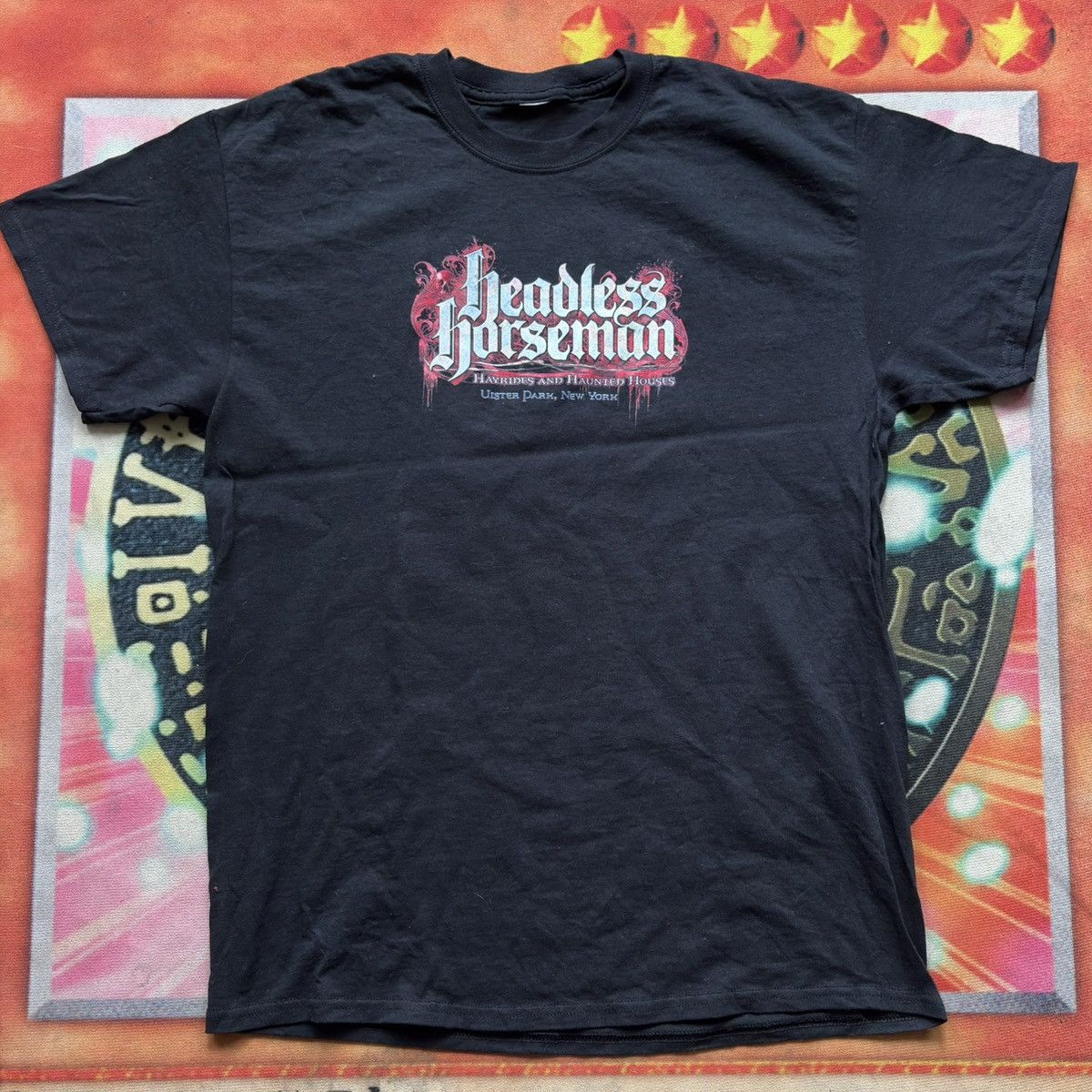 Vintage Vintage Headless Horseman Graphic T-Shirt Size US L / EU 52-54 / 3 - 2 Thumbnail