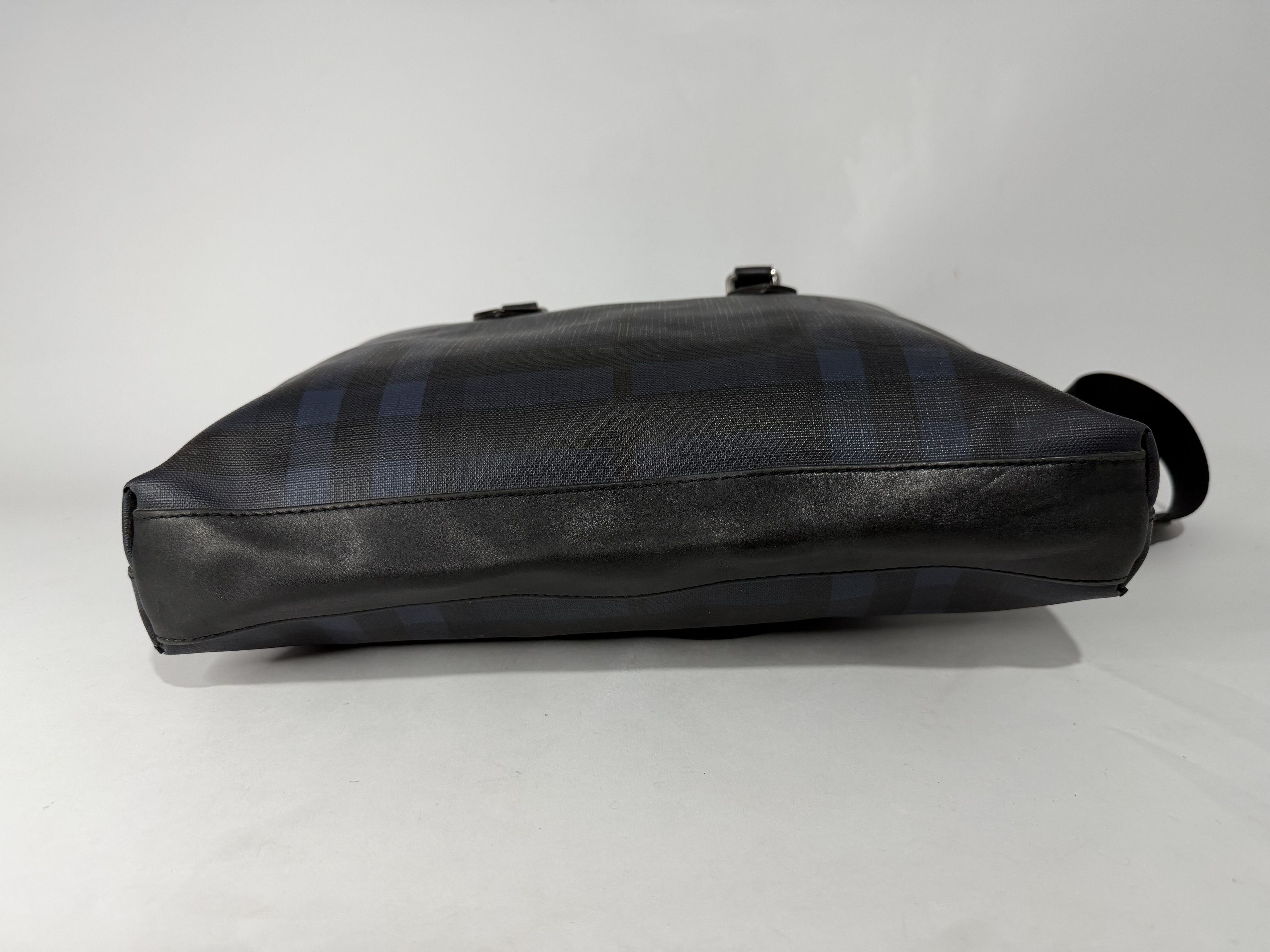 Burberry Burberry Smoked Check Coated Canvas and Leather Briefcase Size ONE SIZE - 4 Thumbnail