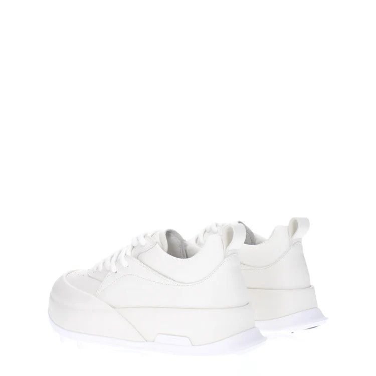Jil Sander ob1o1e1124 Leather Sneakers in White Size US 6 / IT 36 - 4 Thumbnail