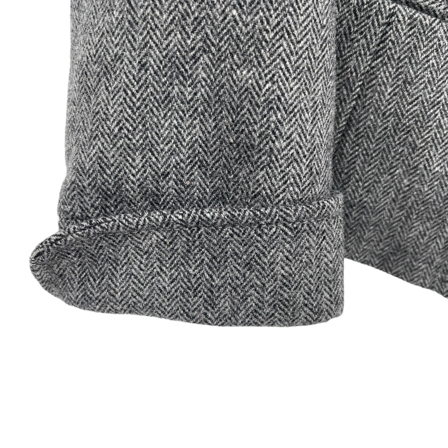 J.Crew J Crew Womens Herringbone Tweed Gray Black Blazer Jacket 2 Size S / US 4 / IT 40 - 4 Thumbnail
