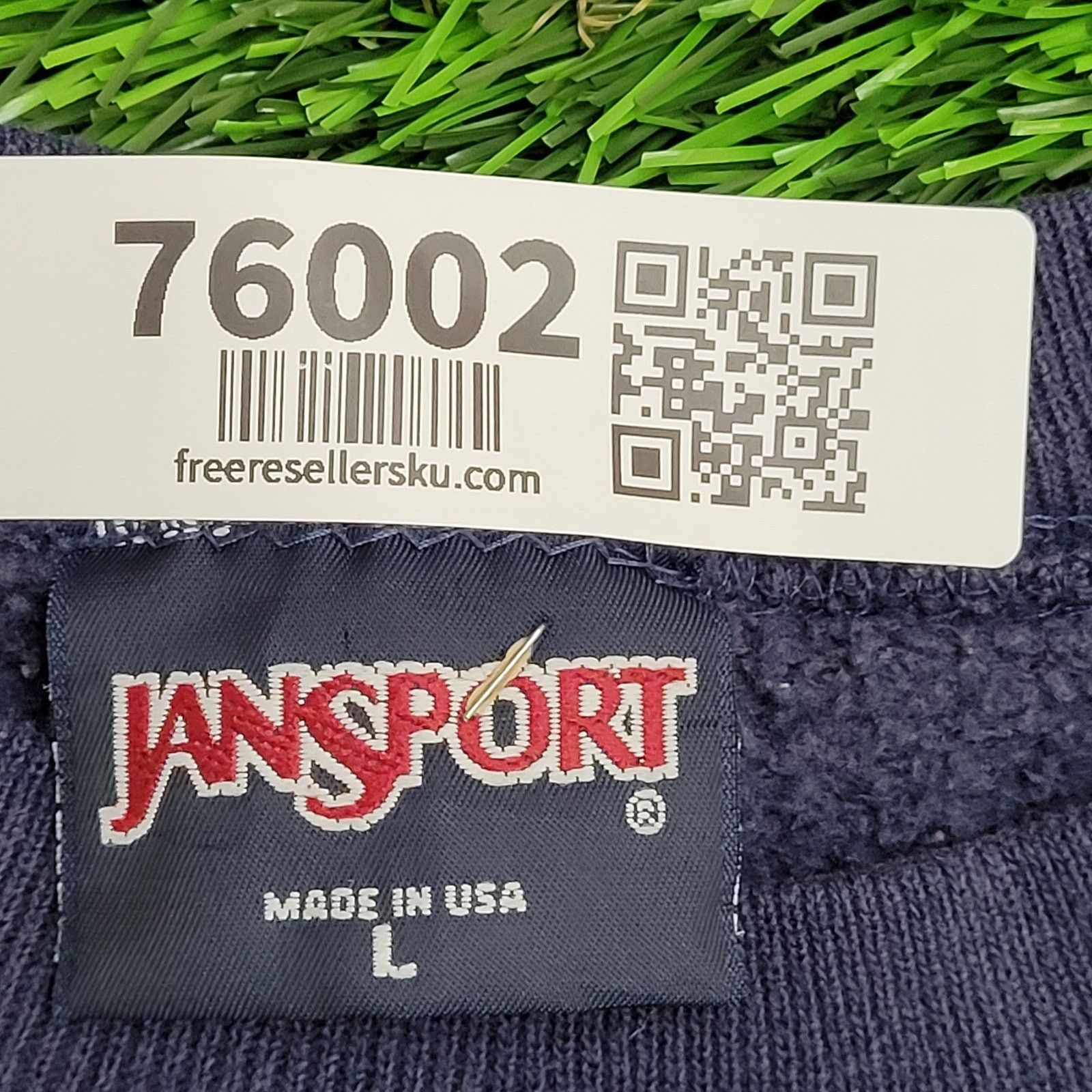 Jansport Vintage SRU University Sweatshirt Large 23x28 Navy-Blue USA Size US L / EU 52-54 / 3 - 10 Thumbnail