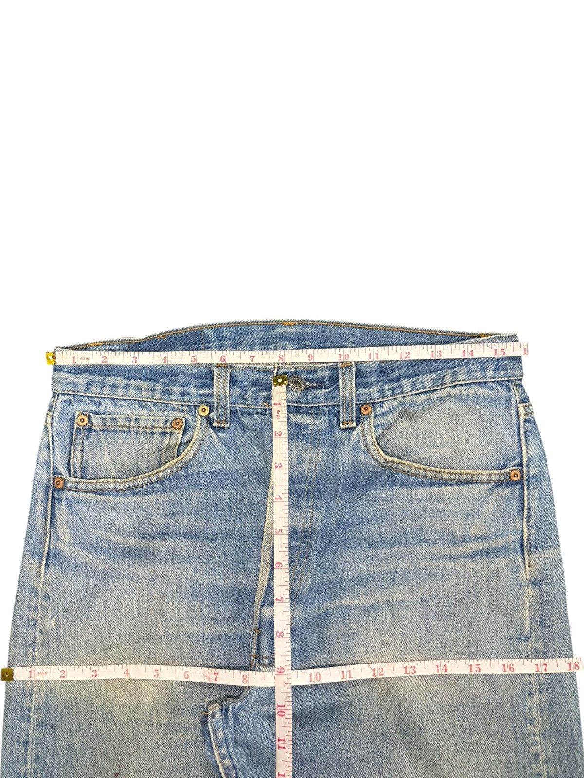 Levi's Vintage 90s Levis 501 Mud Wash Distressed Jeans Size US 31 - 6 Thumbnail