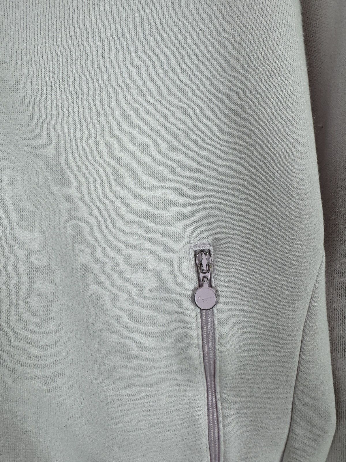 Nike × Vintage Nike vintage y2k light pink full zip pullover sweater swoosh Size L / US 10 / IT 46 - 6 Thumbnail