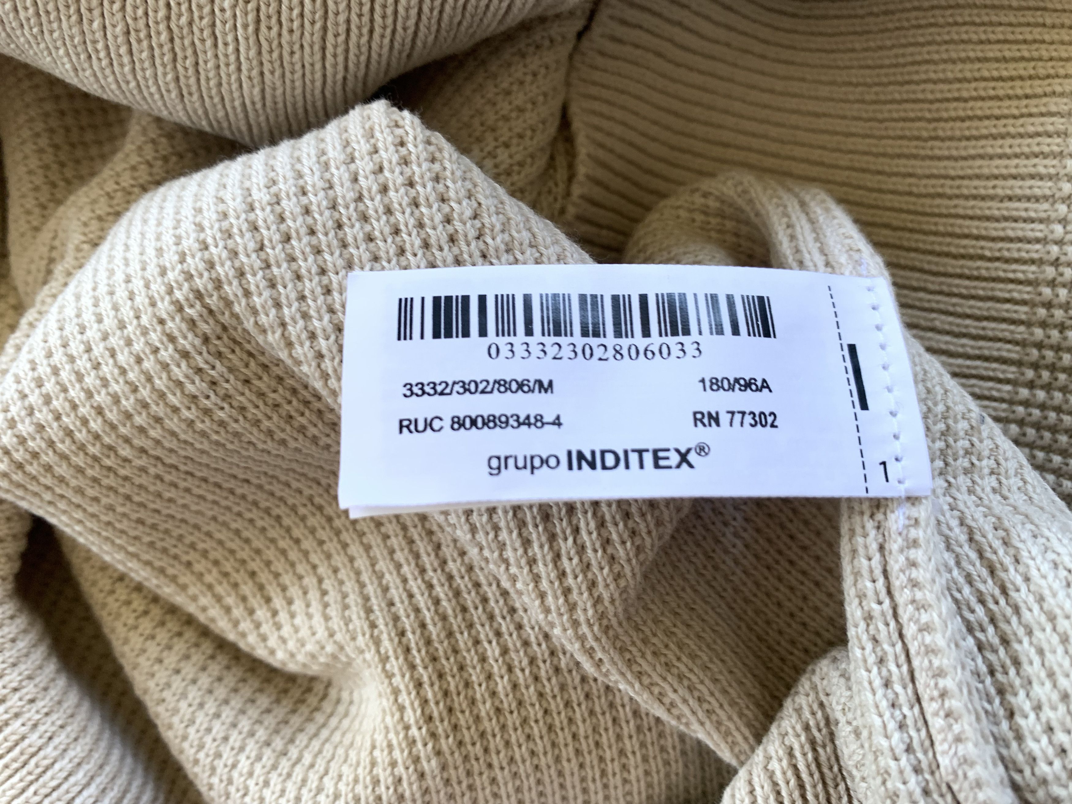 Designer × Zara Zara Man Basic Beige Pullover Size US M / EU 48-50 / 2 - 6 Thumbnail