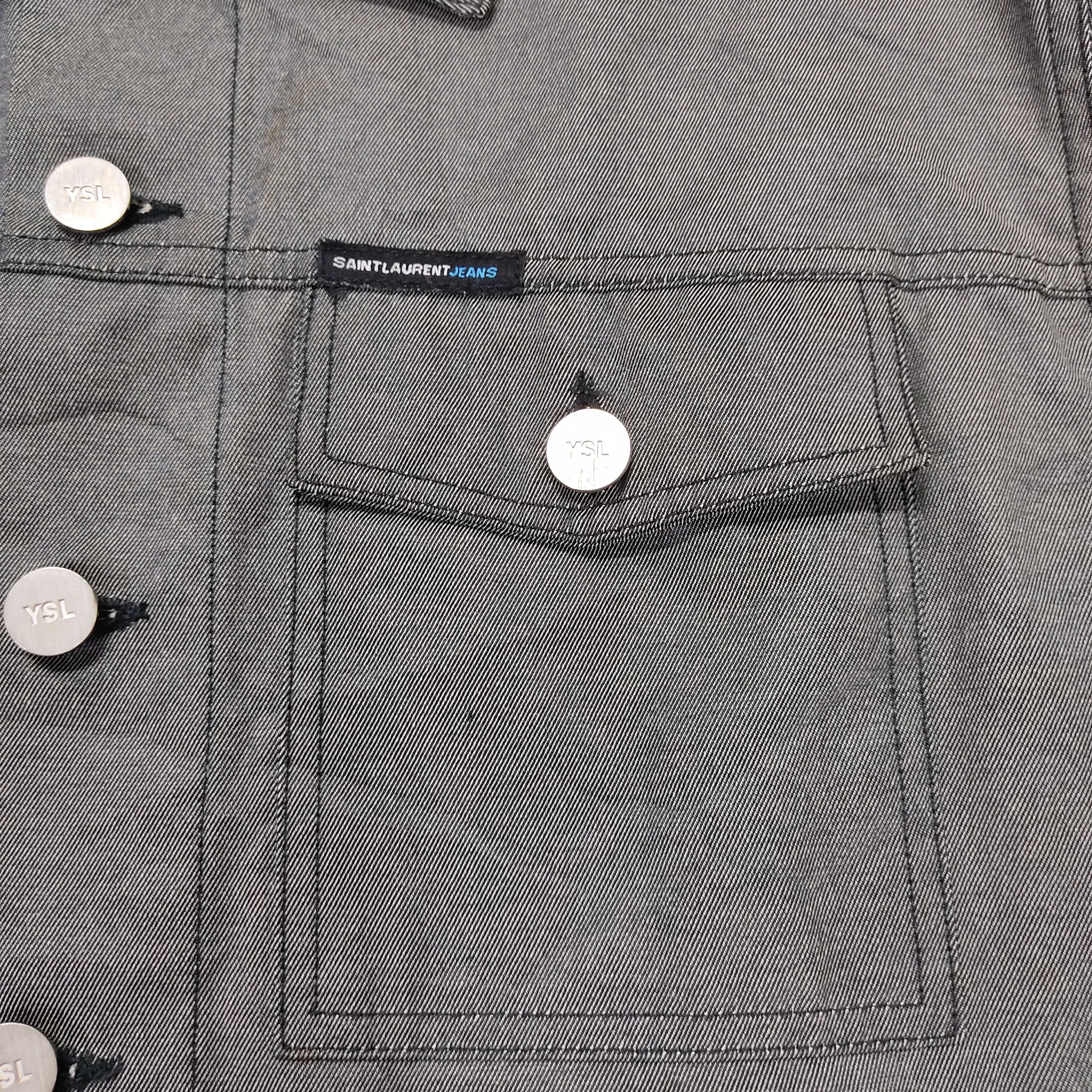 Yves Saint Laurent SAINT LAURENT JEANS Baumwolle Overshirt Jacket Size US M / EU 48-50 / 2 - 7 Thumbnail