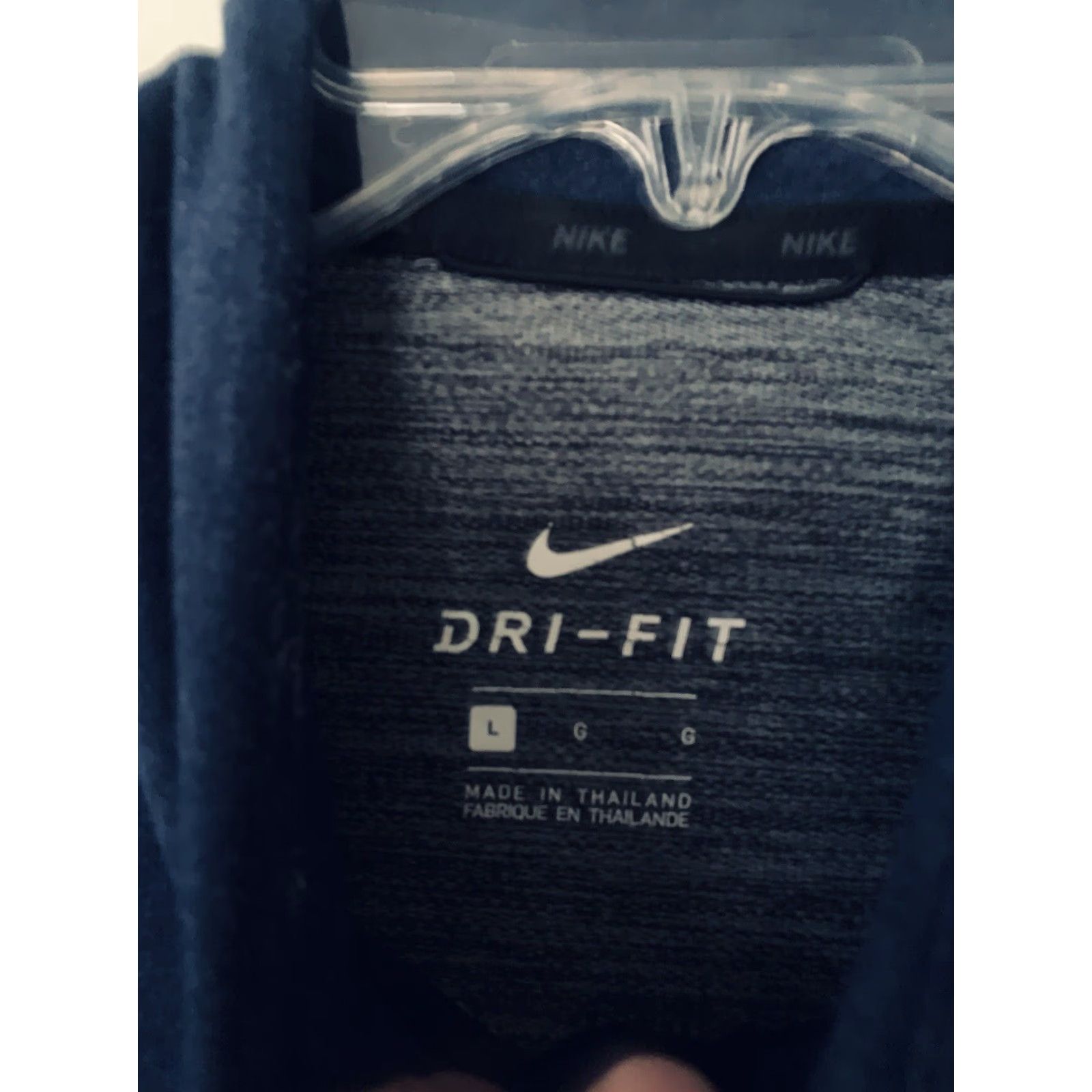 Nike Nike Dri-Fit Jacket Blue L/Sleeve 1/4 Quarter Zip Pullover Jacket Mens L Size US L / EU 52-54 / 3 - 3 Thumbnail
