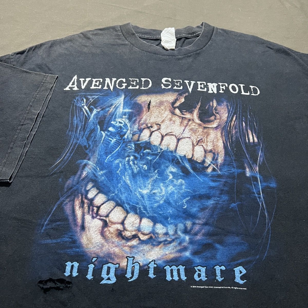 Band Tees Vintage Y2K Avenged Sevenfold A7X 2XL Thrashed Faded Metal Size US XXL / EU 58 / 5 - 1 Thumbnail
