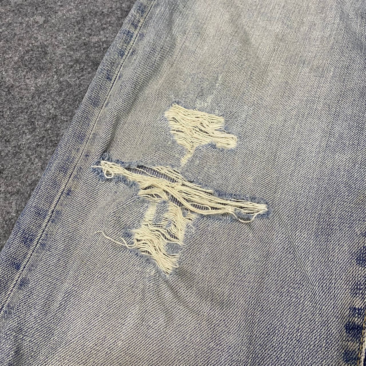 Japanese Brand Vintage Uniqlo Distressed Denim Kurt Cobain Style Size US 32 / EU 48 - 10 Thumbnail