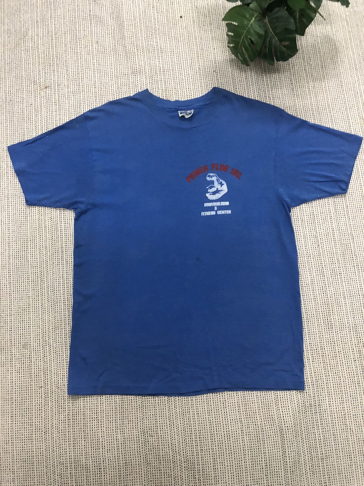 Vintage VINTAGE 80s POWER PLUS INC SINGLE STITCH USA TEE Size US XL / EU 56 / 4 - 2 Thumbnail